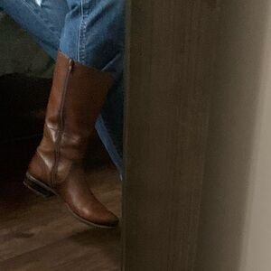Hush Puppies Brown Vegan Leather Riding Boots Size 39 (Women’s 8.5)